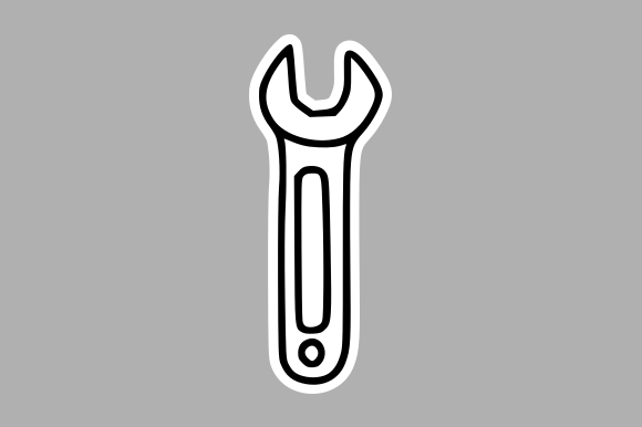 Construction Tool Wrench Graphics for Illustrations & Selling