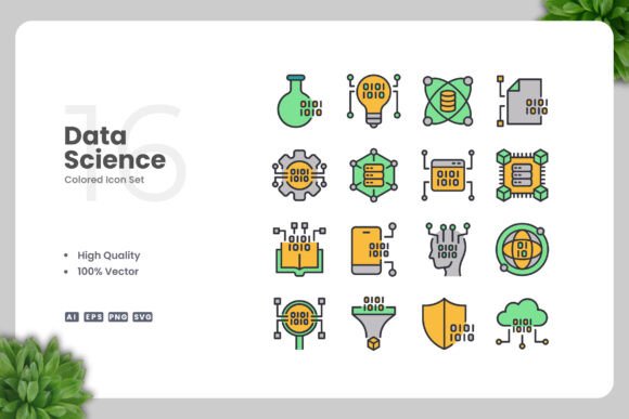 Data Science Color Icons: Modern Graphics and Icons for Creative Projects