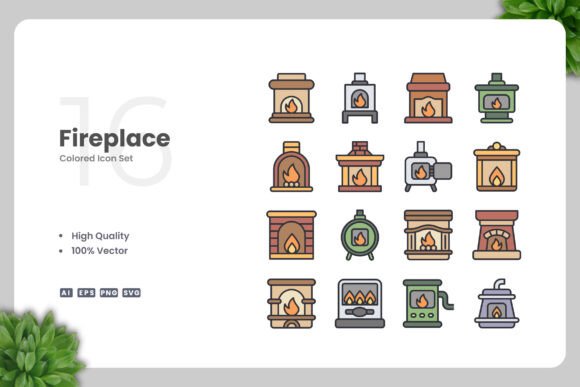 Fireplace Color Icons Review for Real Embroidery Work
