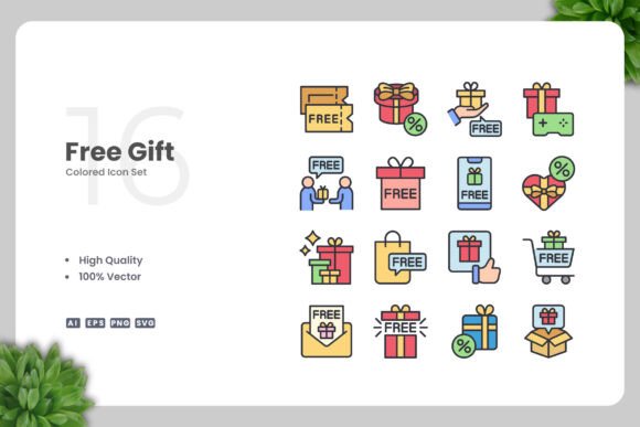 Free Gift Color Icons: A Review for Modern Graphics and Icons
