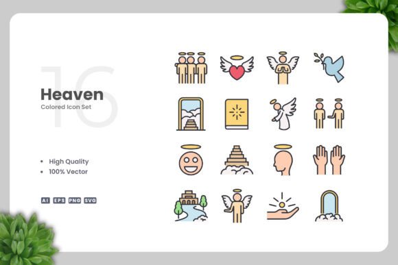 Heaven Colored Icons: Premium Graphics for Local Branding