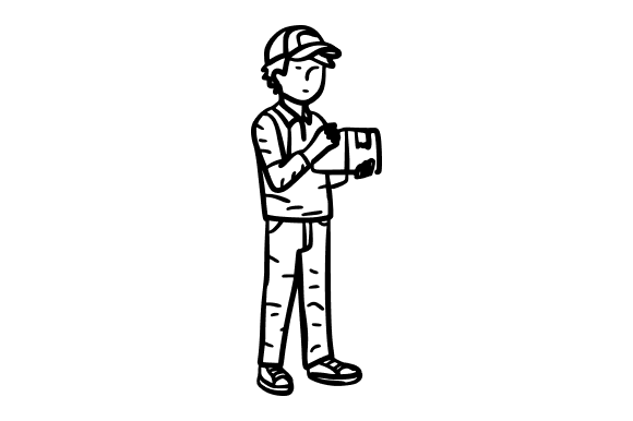 Mail Carrier Delivering: Fresh Graphics and Illustrations for Publishers