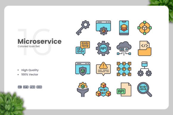 Microservice Colored Icons Review