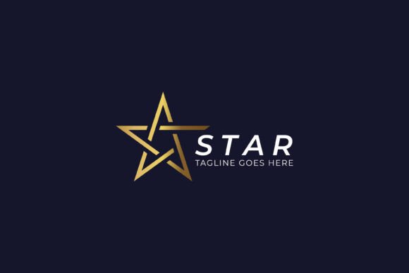 Modern and Elegant Gold Star Logo Review