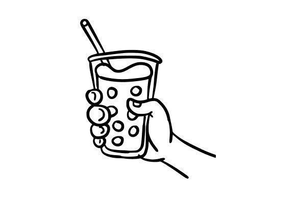 Refreshing Drink with Ice Illustration for Design Projects