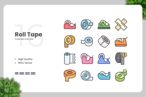 Roll Tape Colored Icons Review for Embroidery Projects