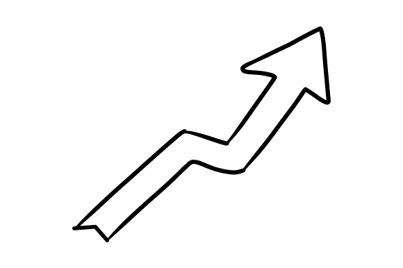 Upward Arrow with Business: Graphics & Illustrations for Modern Publishing